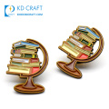 Wholesale no minimum personalized custom metal colorful soft enamel anime book shape badge